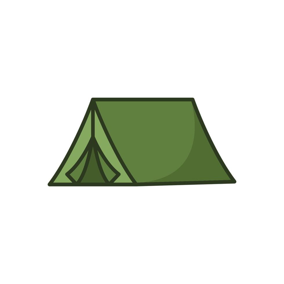 camping tent icoon vector ontwerp sjabloon gemakkelijk en schoon