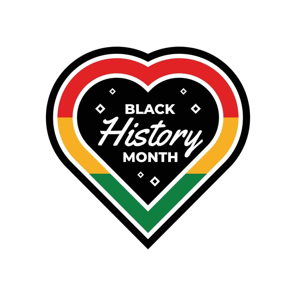 zwart geschiedenis maand insigne ontwerp verzameling vector