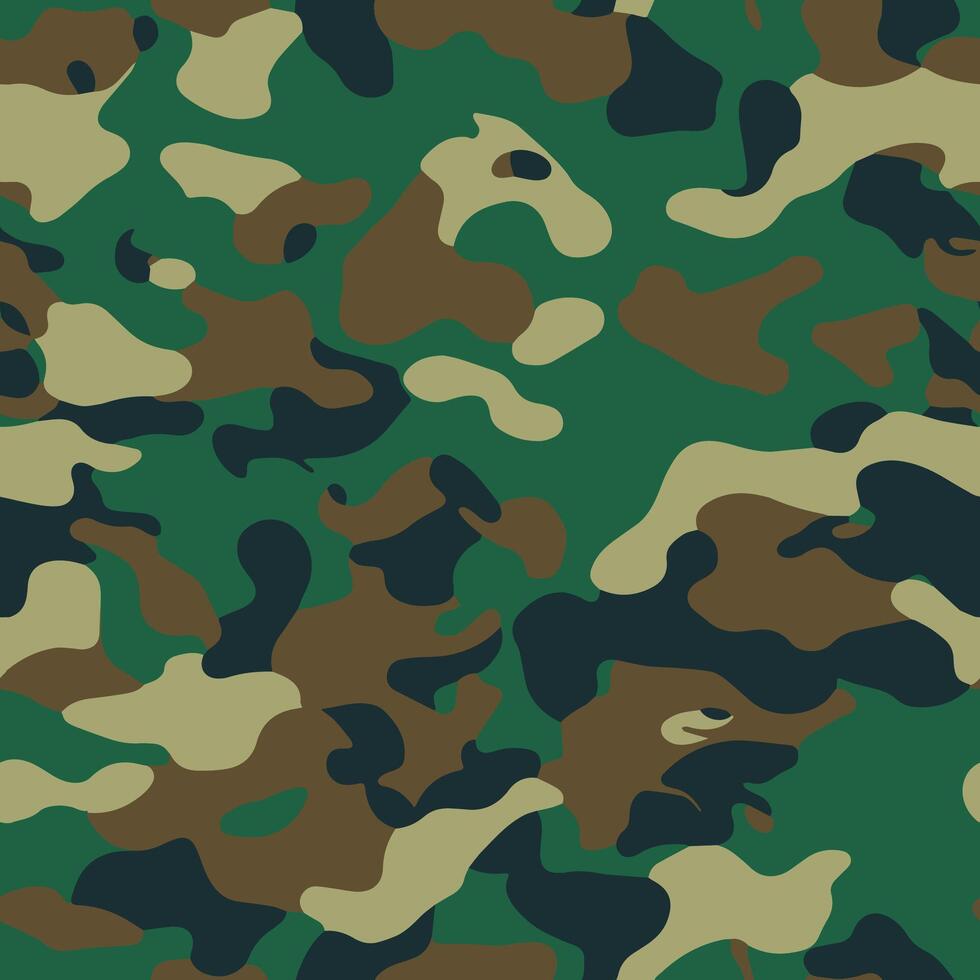 camouflage patroon, naadloos camouflage ontwerp vector