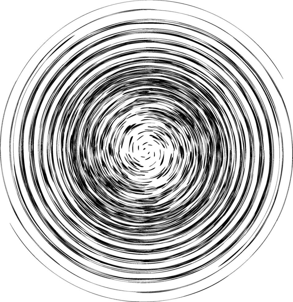 circulaire spiraal met zwart points vector