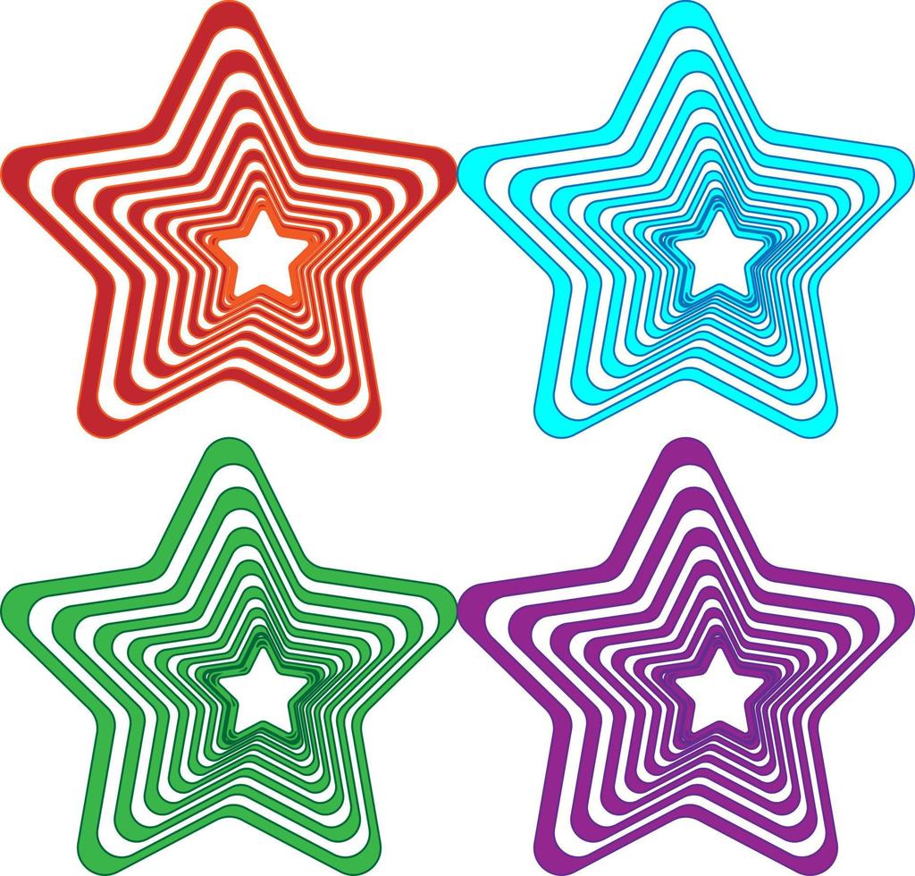 gestreepte kleurrijke ster perfect voor achtergrond of behang vector