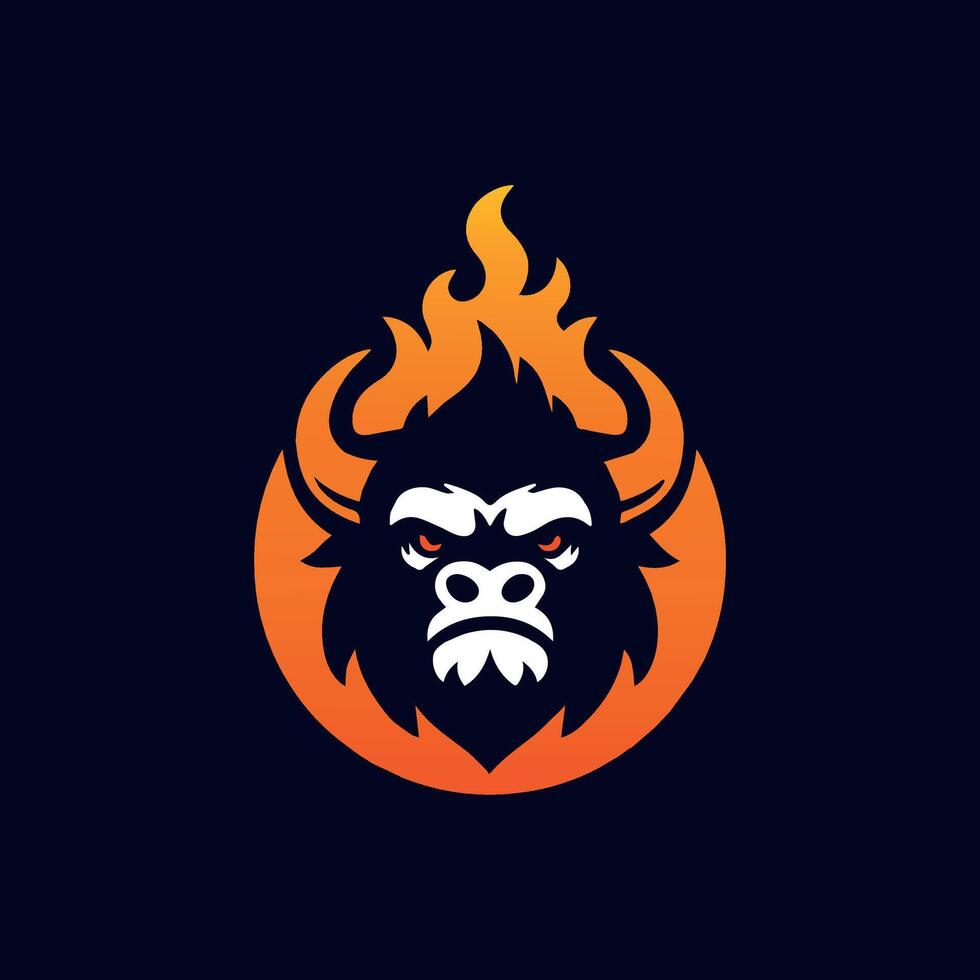 stier brand hoofd logo vector sjabloon illustratie