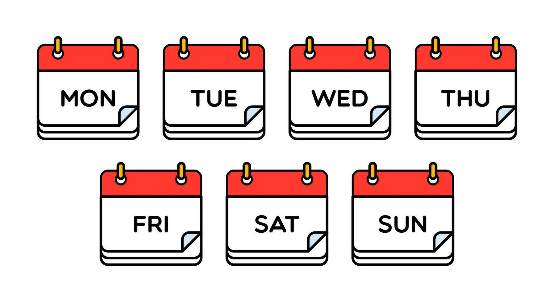 vector kalender dagen illustratie