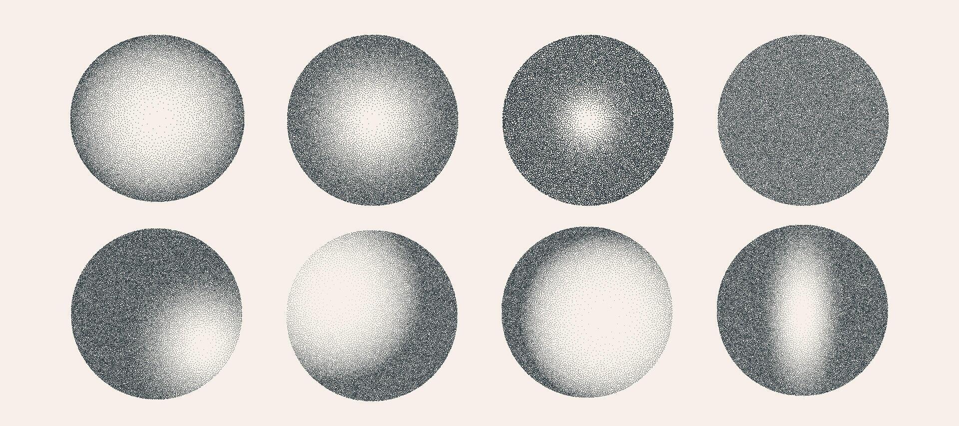 cirkel vorm zwart punt graan structuur reeks vector