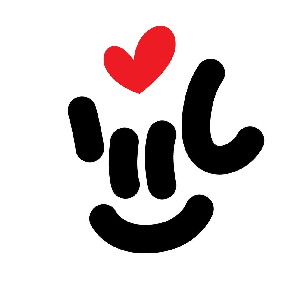 ik liefde u teken hand- gebaar icoon symbool vector