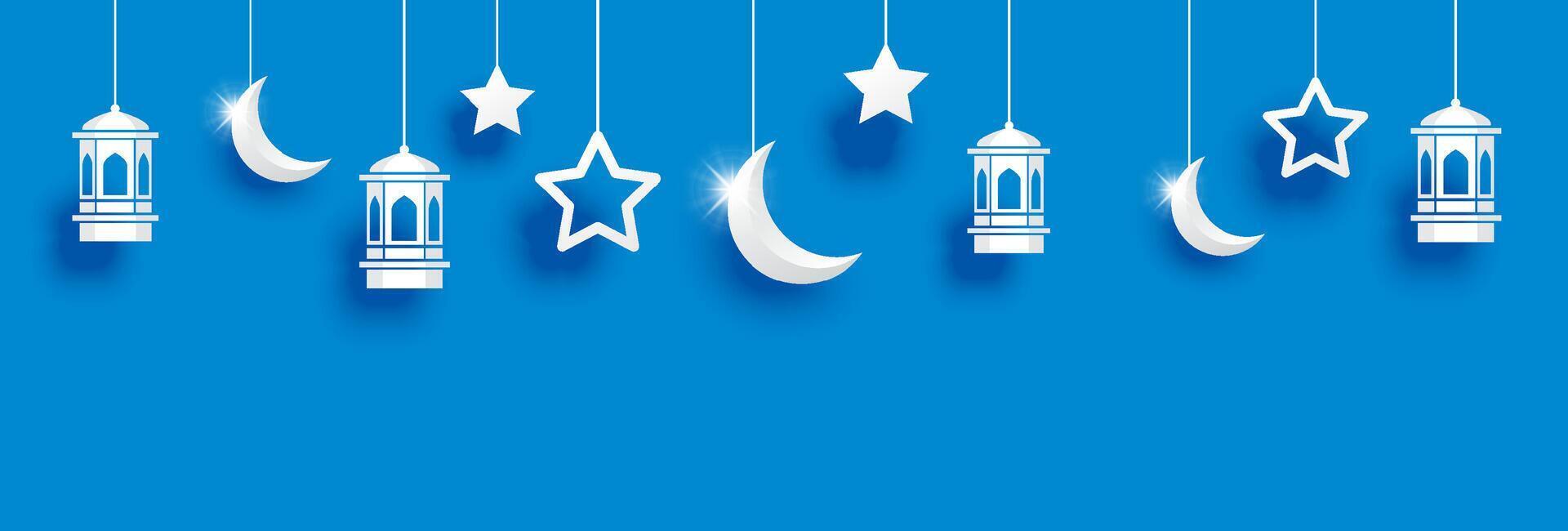 Ramadan kareem groet kaart achtergrond. eid mubarak papier kunst banier illustratie ontwerp. vector