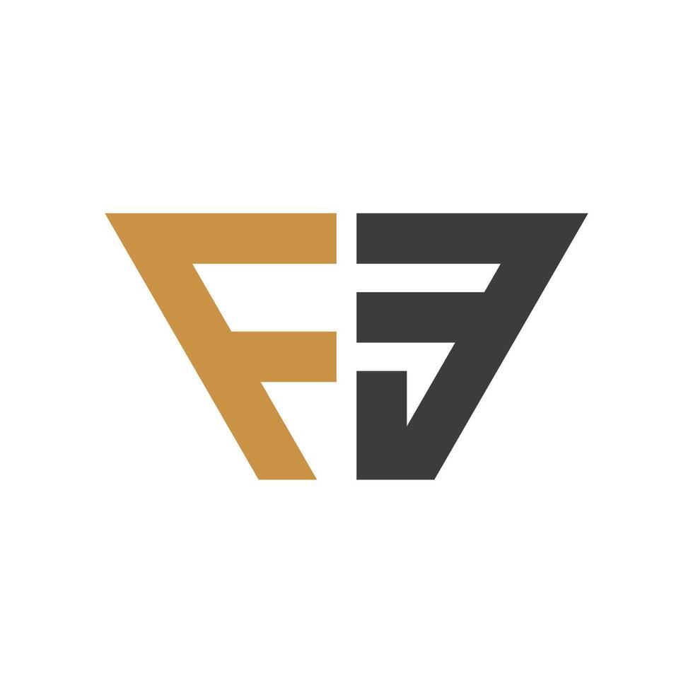 eerste brief ef logo of fe logo vector ontwerp sjabloon