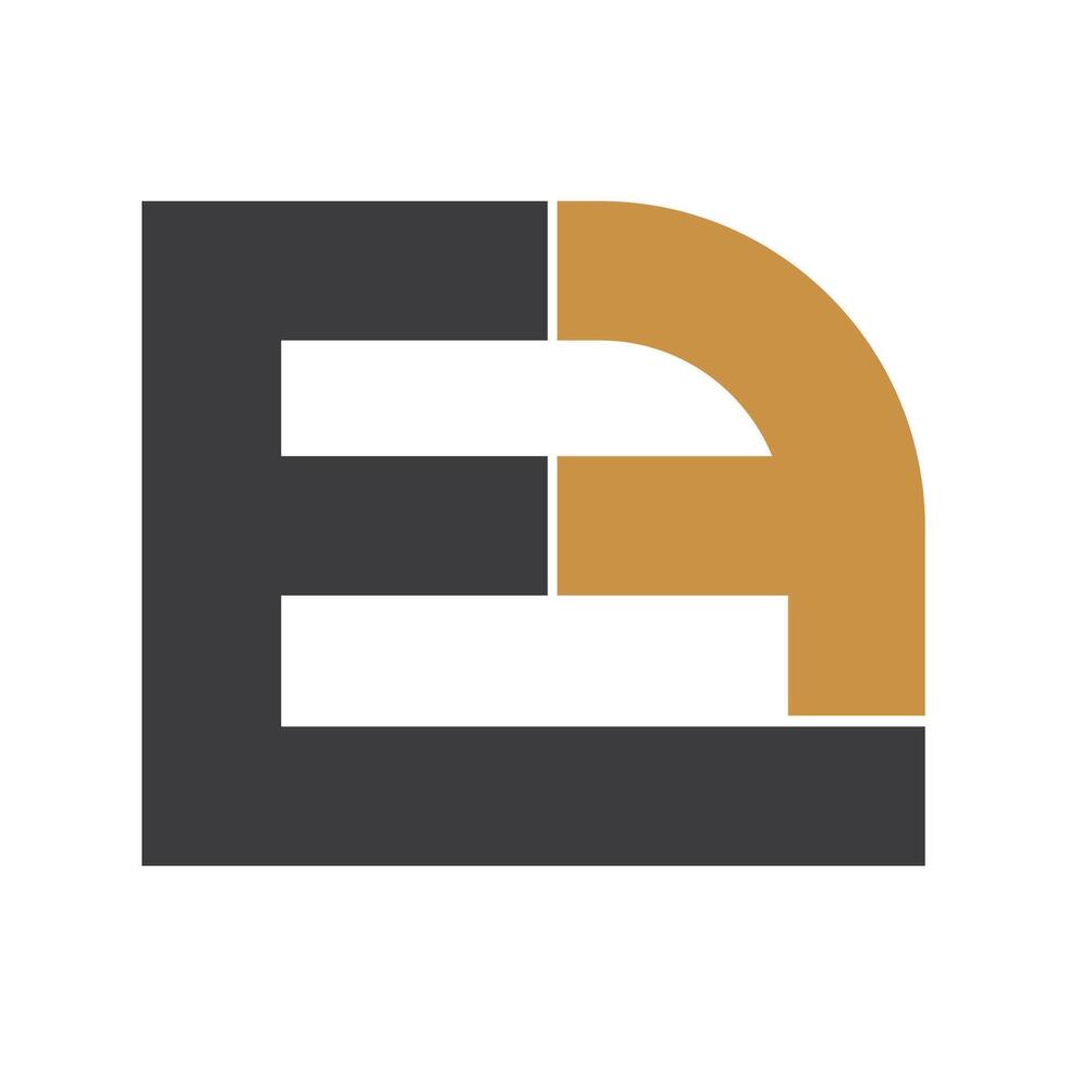 eerste brief ef logo of fe logo vector ontwerp sjabloon