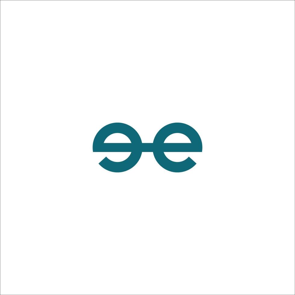 eerste brief ee logo of e logo vector ontwerp sjabloon