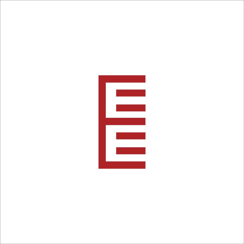 eerste brief ee logo of e logo vector ontwerp sjabloon