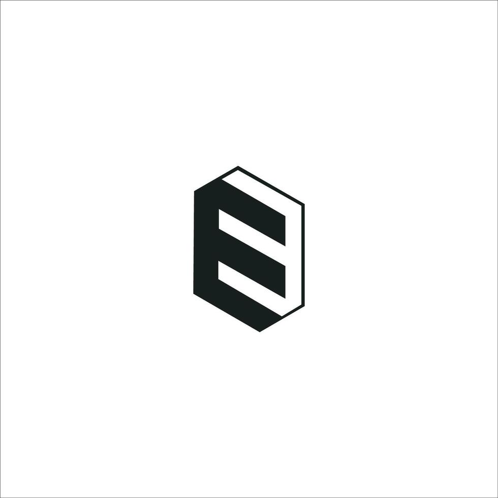 eerste brief ee logo of e logo vector ontwerp sjabloon