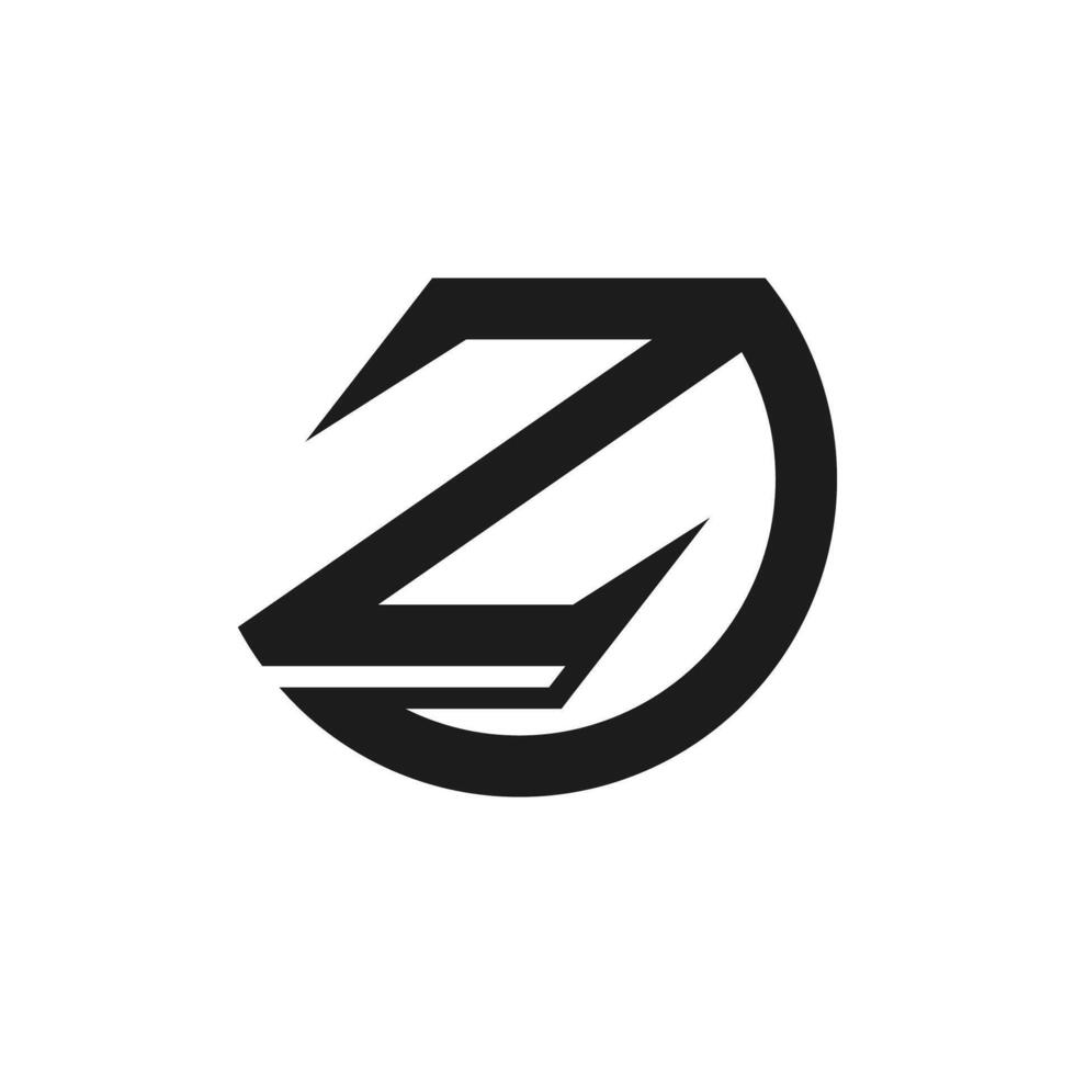 creatief abstract brief zd logo ontwerp. gekoppeld brief dz logo ontwerp. vector