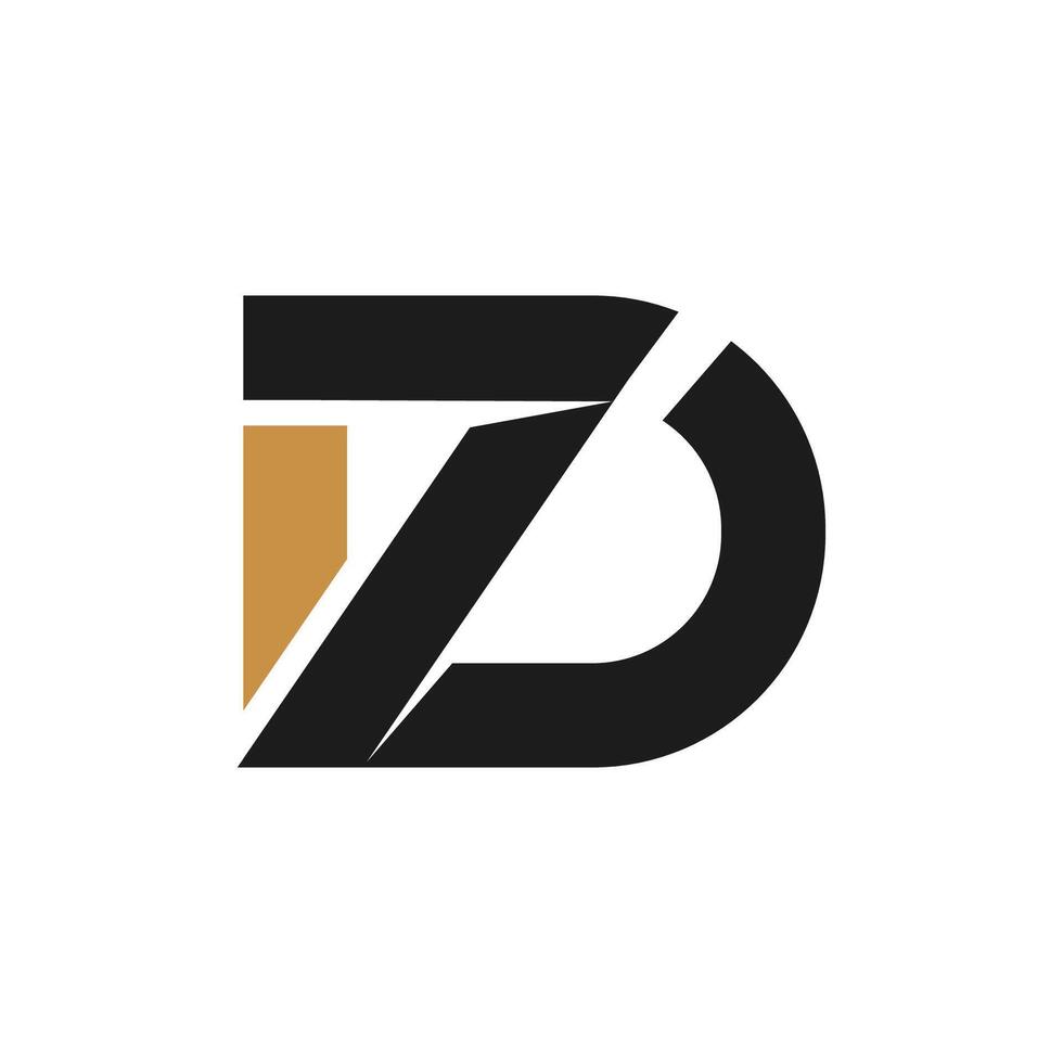 creatief abstract brief zd logo ontwerp. gekoppeld brief dz logo ontwerp. vector