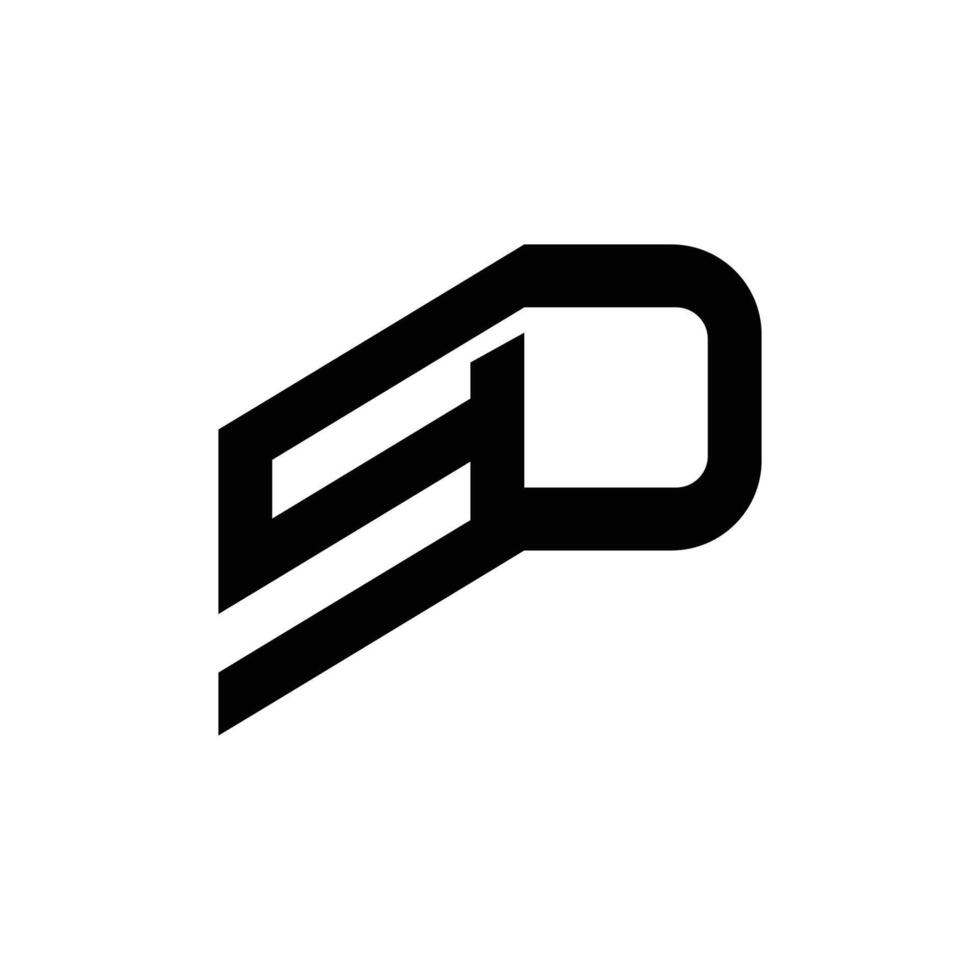 eerste brief ds logo of sd logo vector ontwerp sjabloon