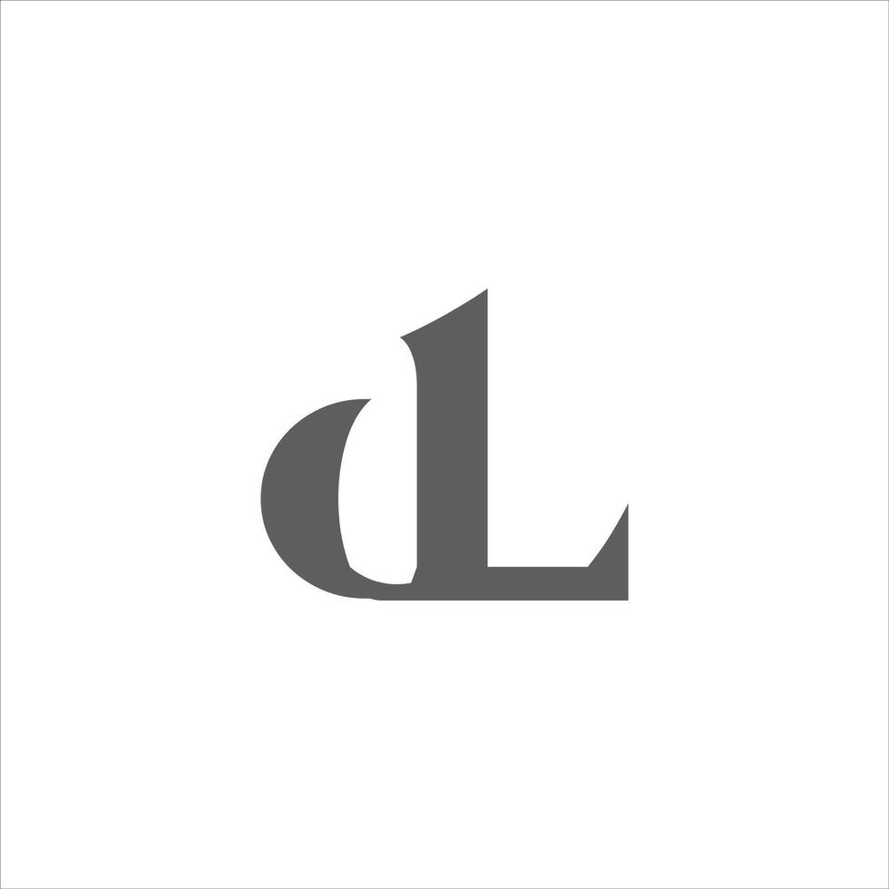 eerste brief dl of ld logo ontwerp sjabloon.dl en ld brief logo ontwerp vector