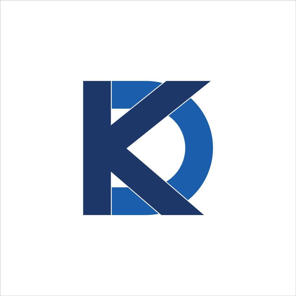 dk en kd brief logo design.dk,kd eerste gebaseerd alfabet icoon logo ontwerp vector