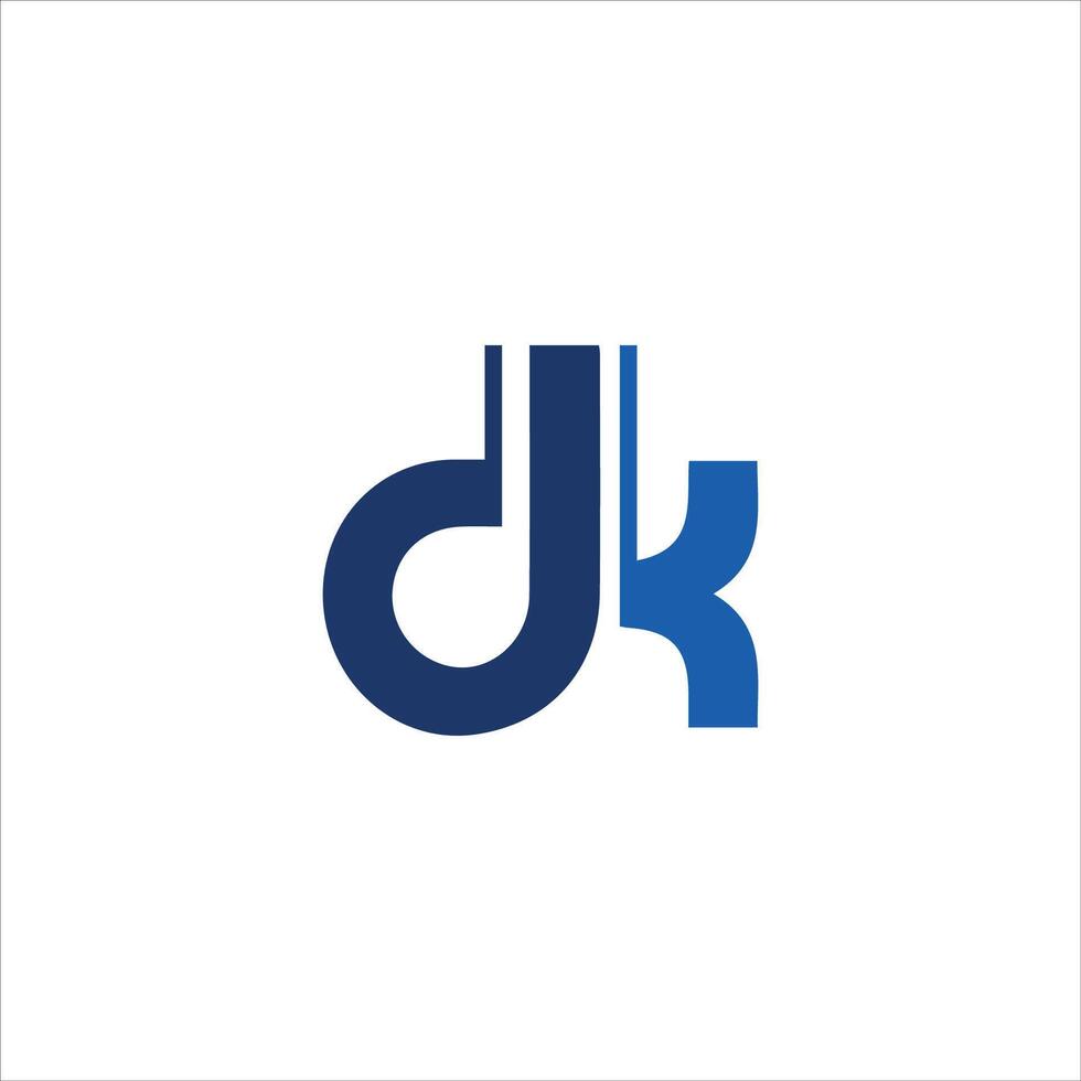 dk en kd brief logo design.dk,kd eerste gebaseerd alfabet icoon logo ontwerp vector