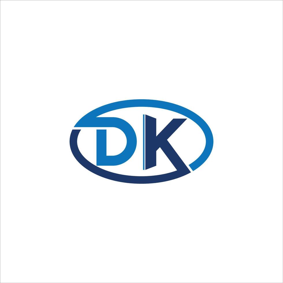 dk en kd brief logo design.dk,kd eerste gebaseerd alfabet icoon logo ontwerp vector