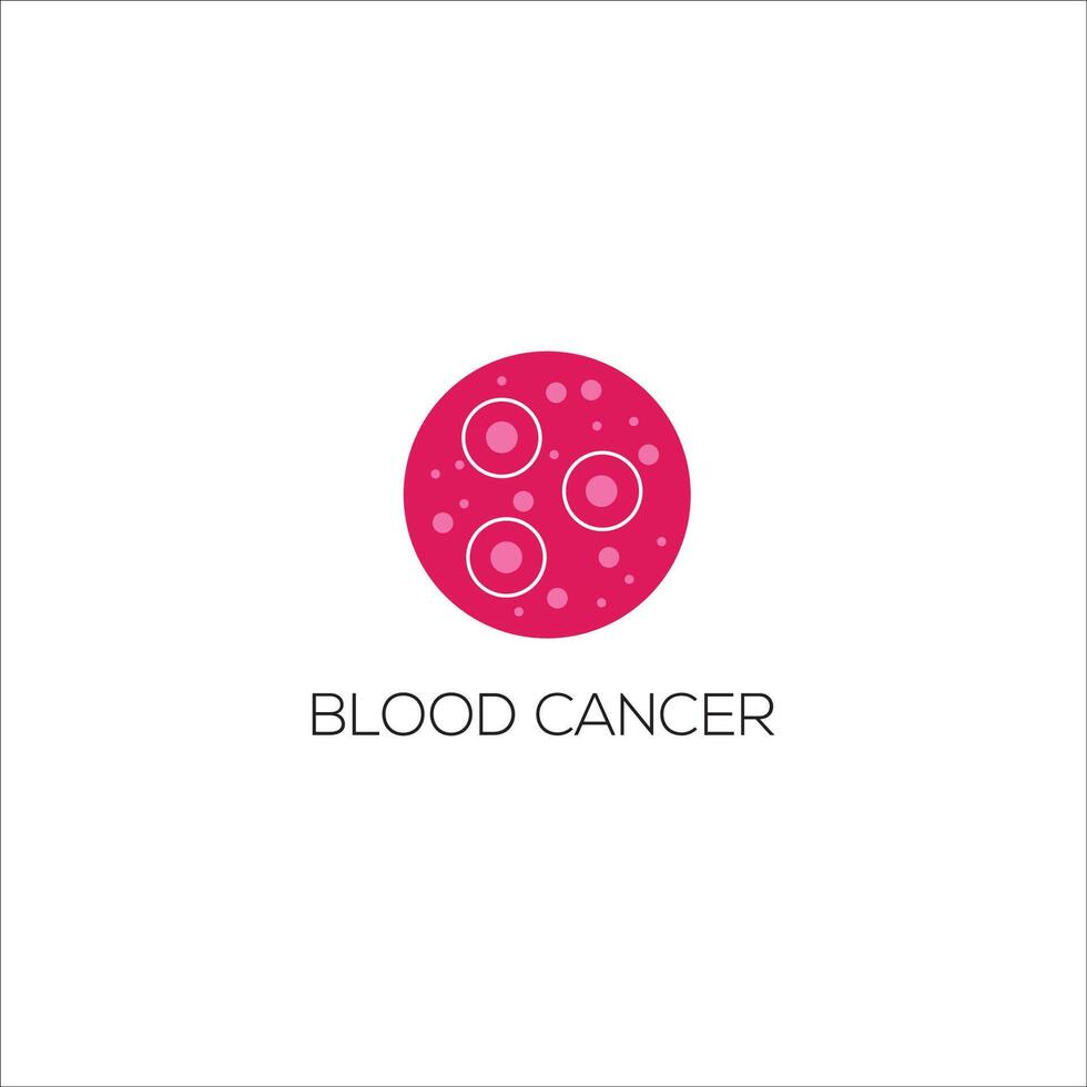 kanker vector icoon ontwerp sjabloon. bloed kanker logo ontwerp.