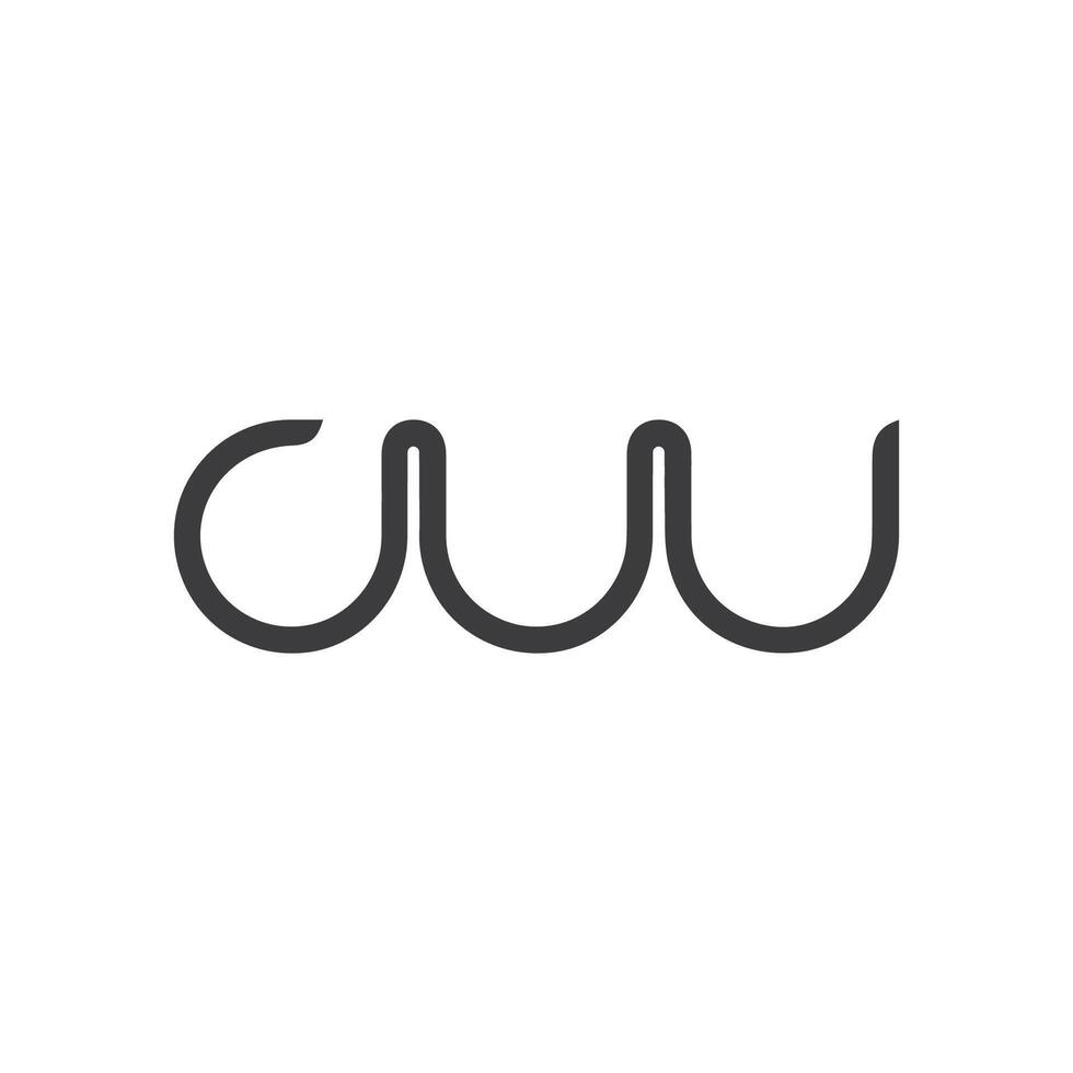 eerste brief cw logo of wc logo vector ontwerp sjabloon