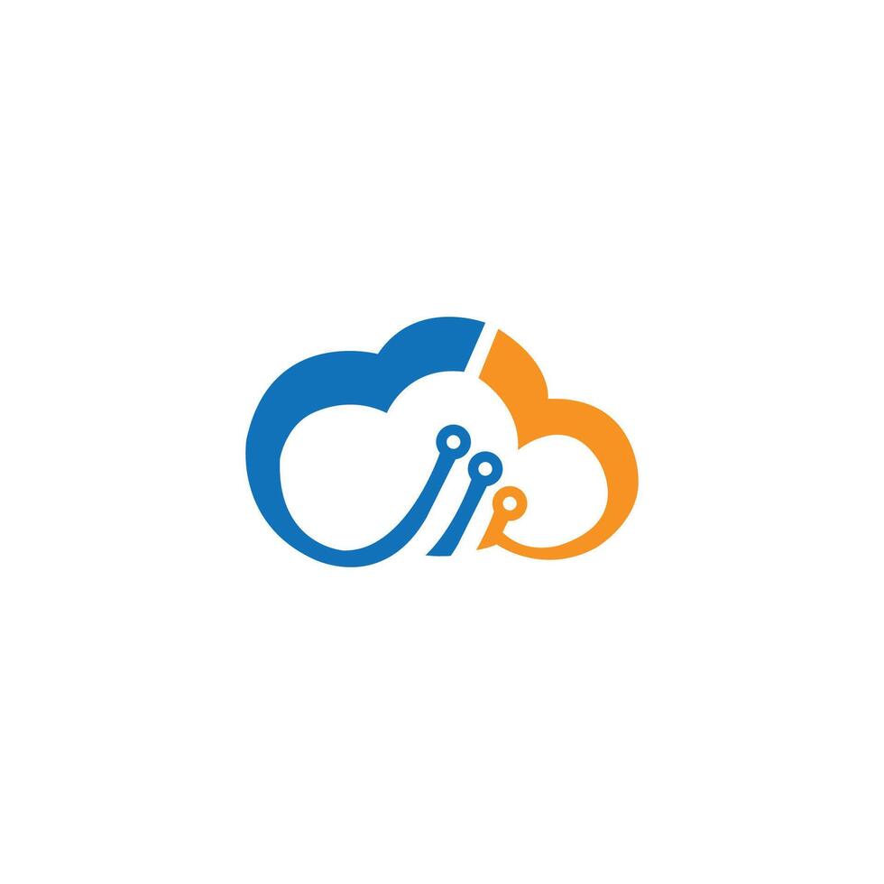 ontwerpsjabloon voor cloudlogo vector