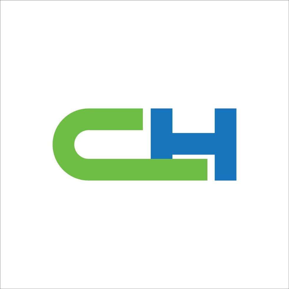 eerste brief hc logo of ch logo vector ontwerp sjabloon