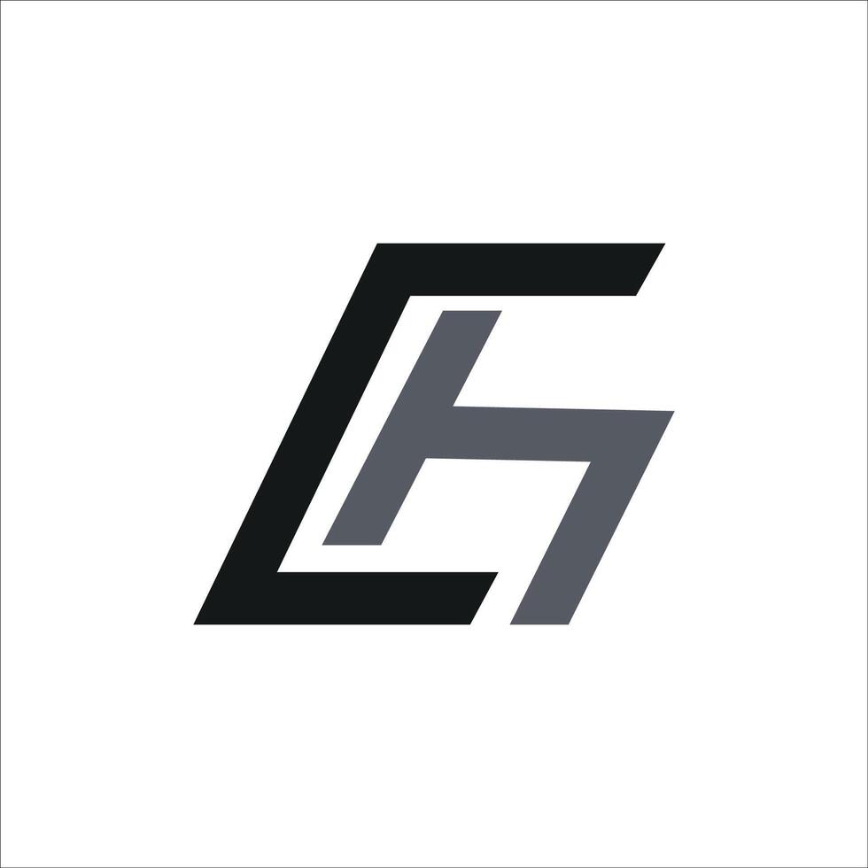 eerste brief hc logo of ch logo vector ontwerp sjabloon