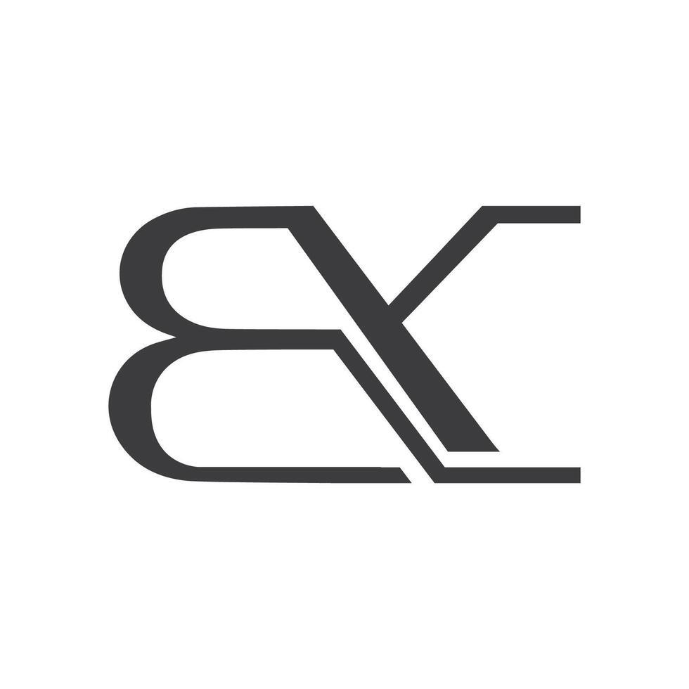 eerste brief bk logo of kb logo vector ontwerp sjabloon