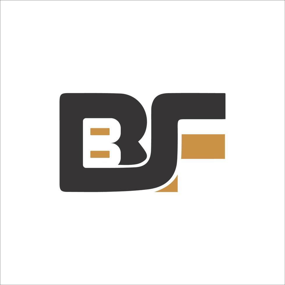 eerste brief bf logo of fb logo vector ontwerp sjabloon