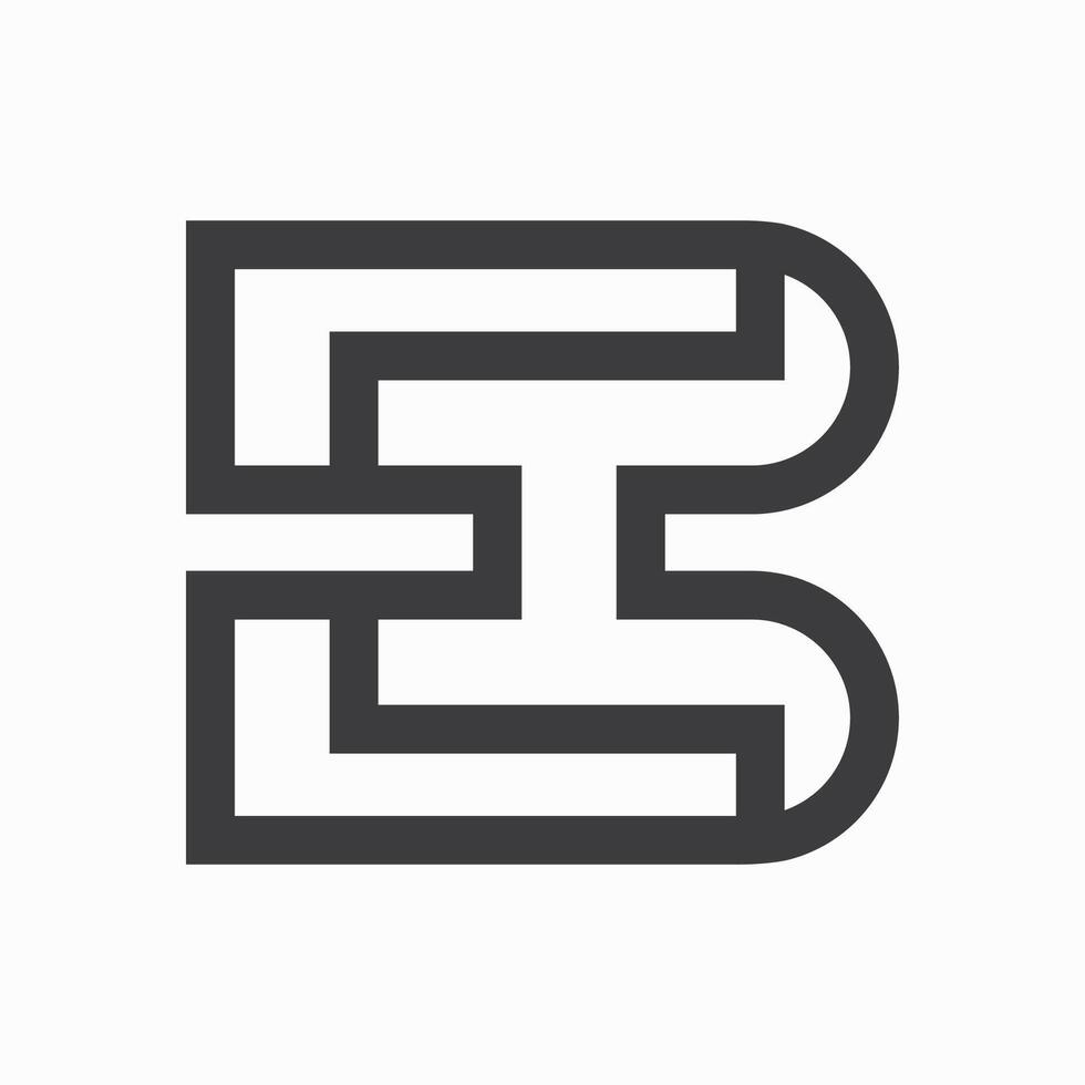 eerste brief eb logo of worden logo vector ontwerp sjabloon