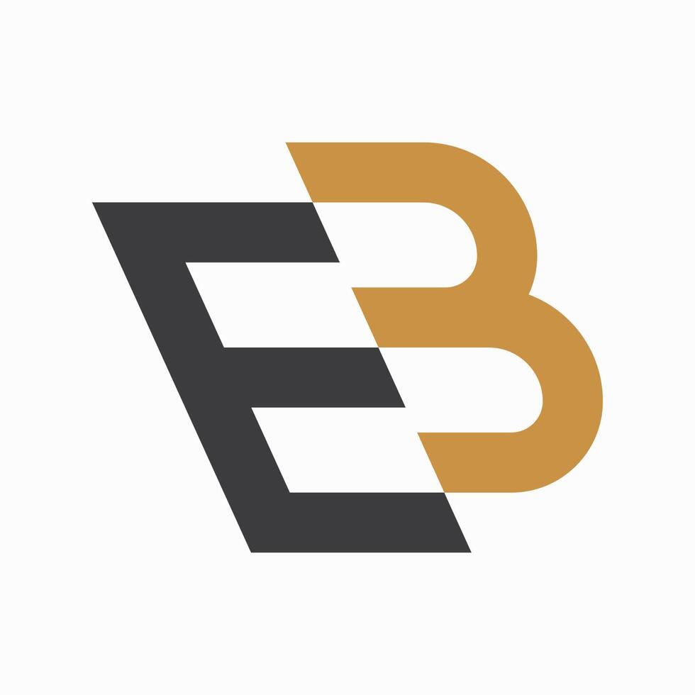 eerste brief eb logo of worden logo vector ontwerp sjabloon