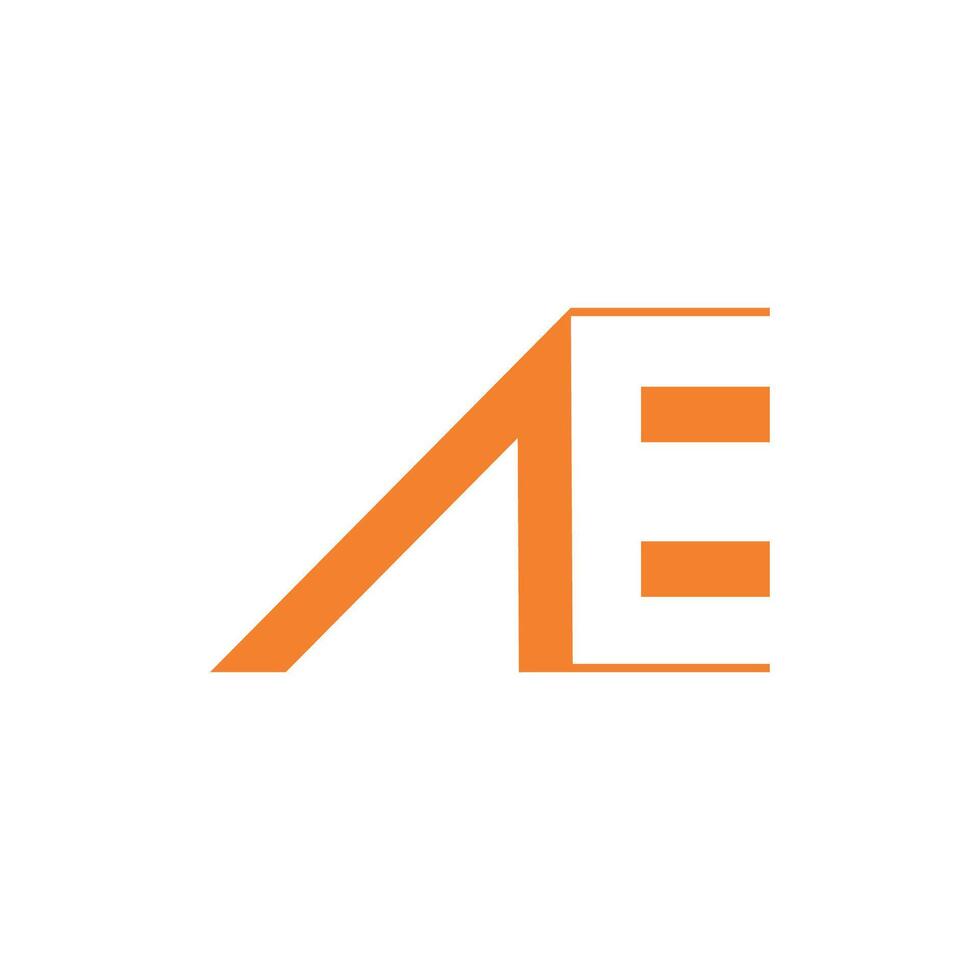 eerste brief ae of ea logo ontwerp sjabloon vector