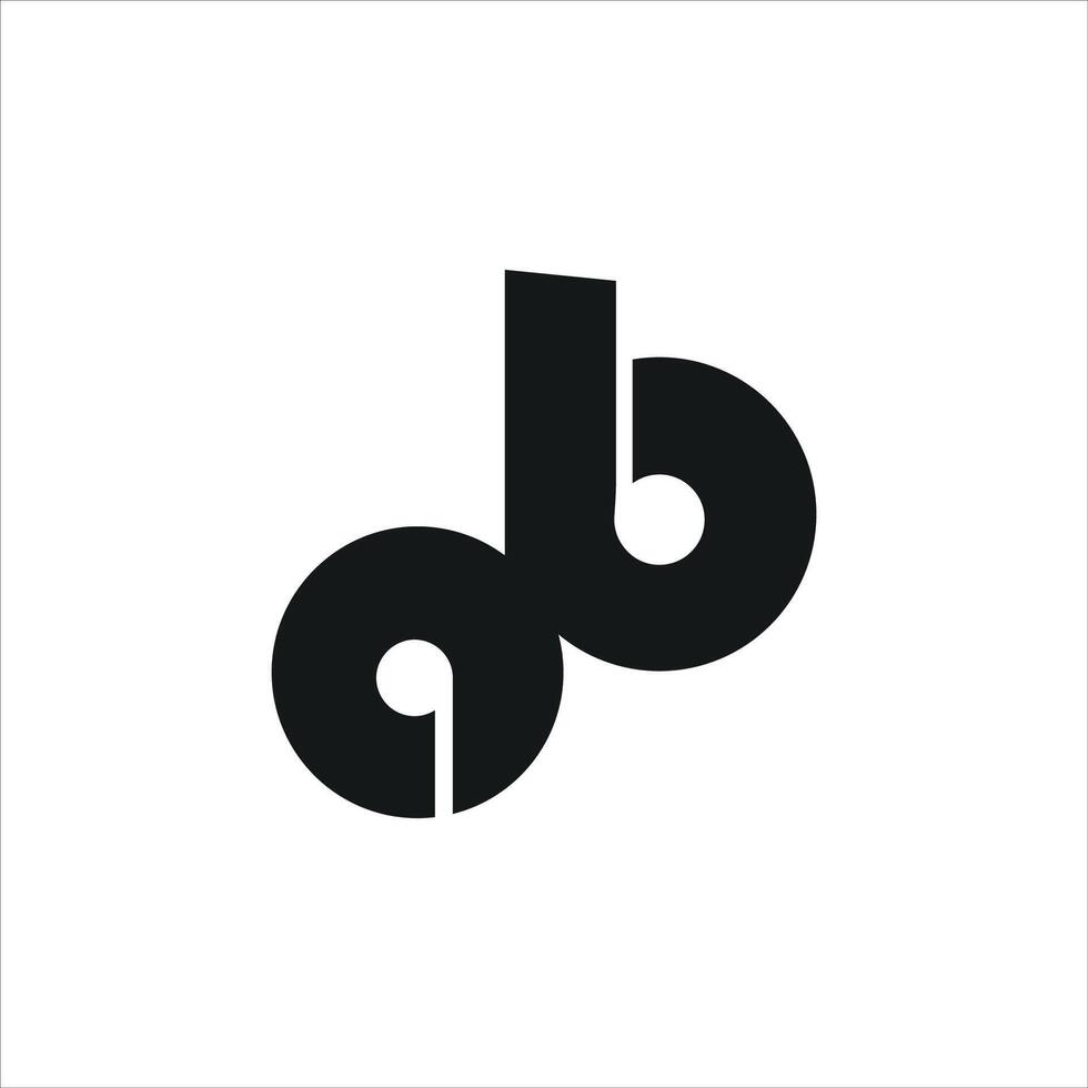 eerste brief ab of ba logo ontwerp sjabloon vector