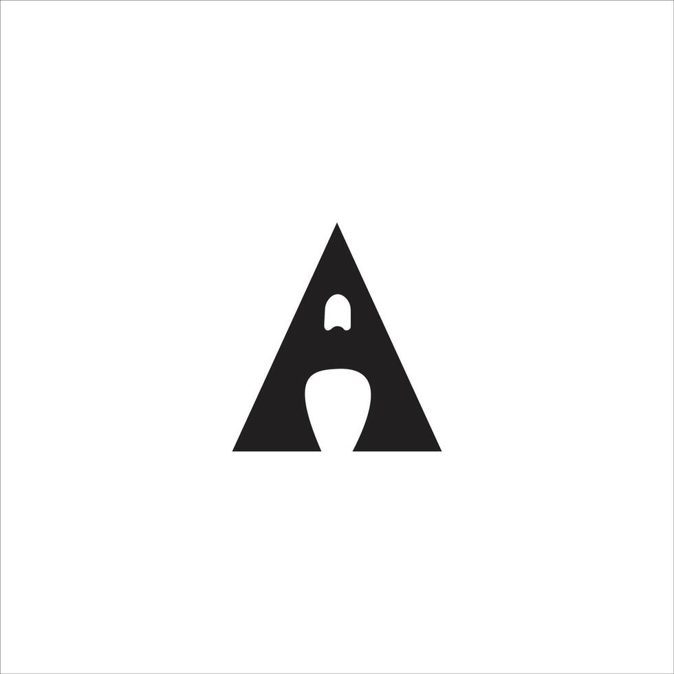 eerste brief een logo vector sjabloon