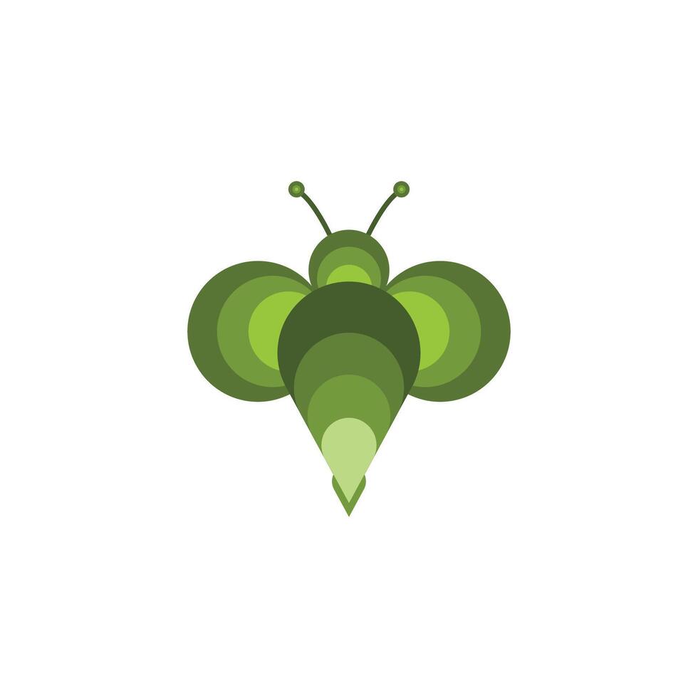 honing bij logo insect ontwerp sjabloon vector