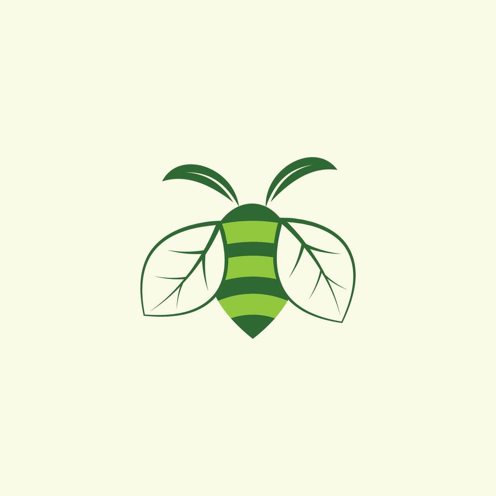 honing bij logo insect ontwerp sjabloon vector