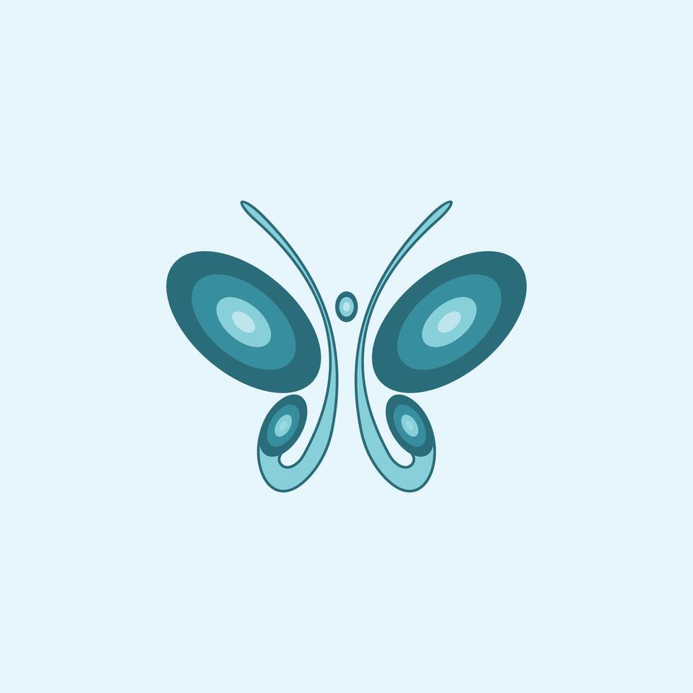vlinder logo vector ontwerpsjabloon
