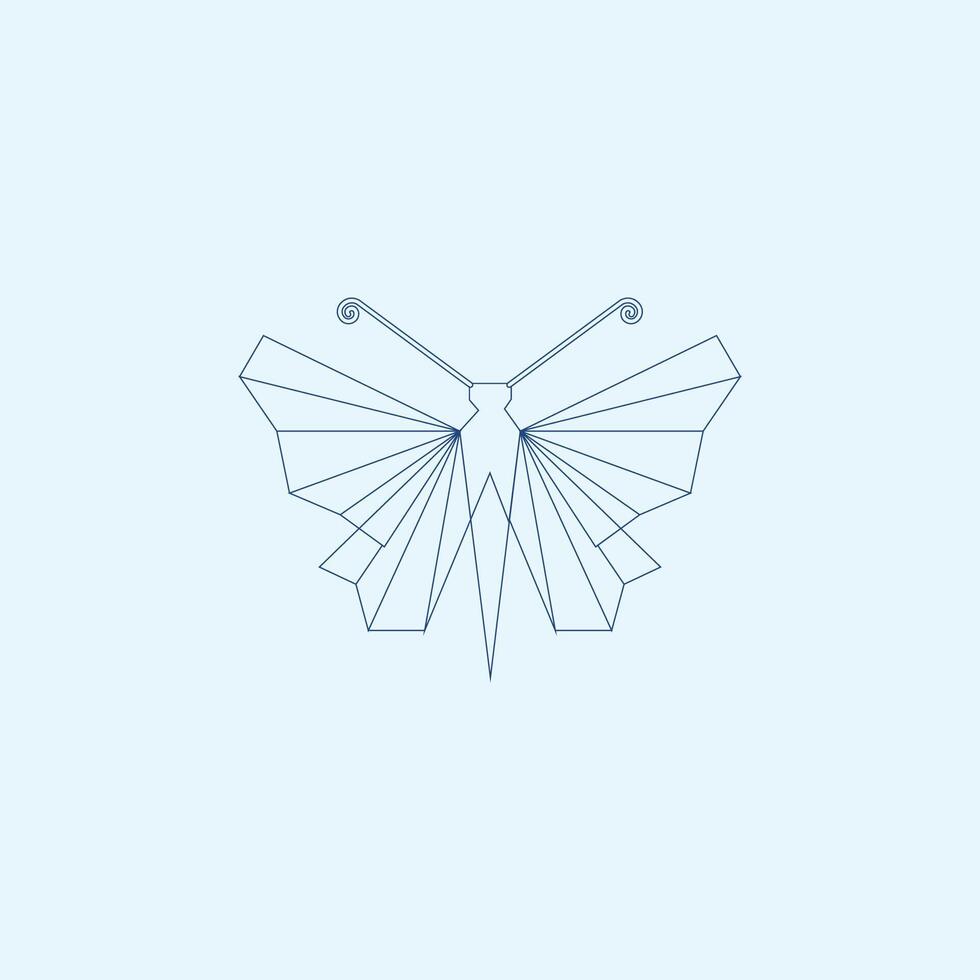 vlinder logo vector ontwerpsjabloon