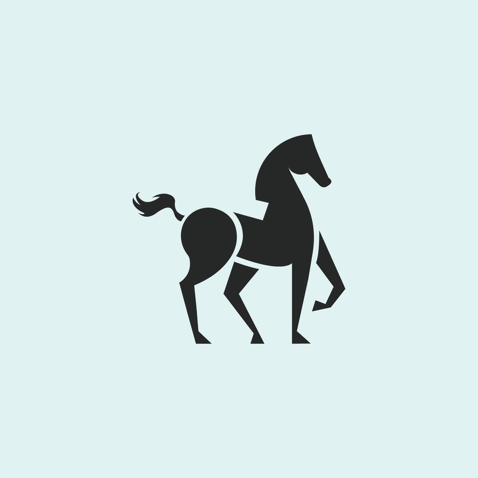 dier paard logo vector ontwerp sjabloon