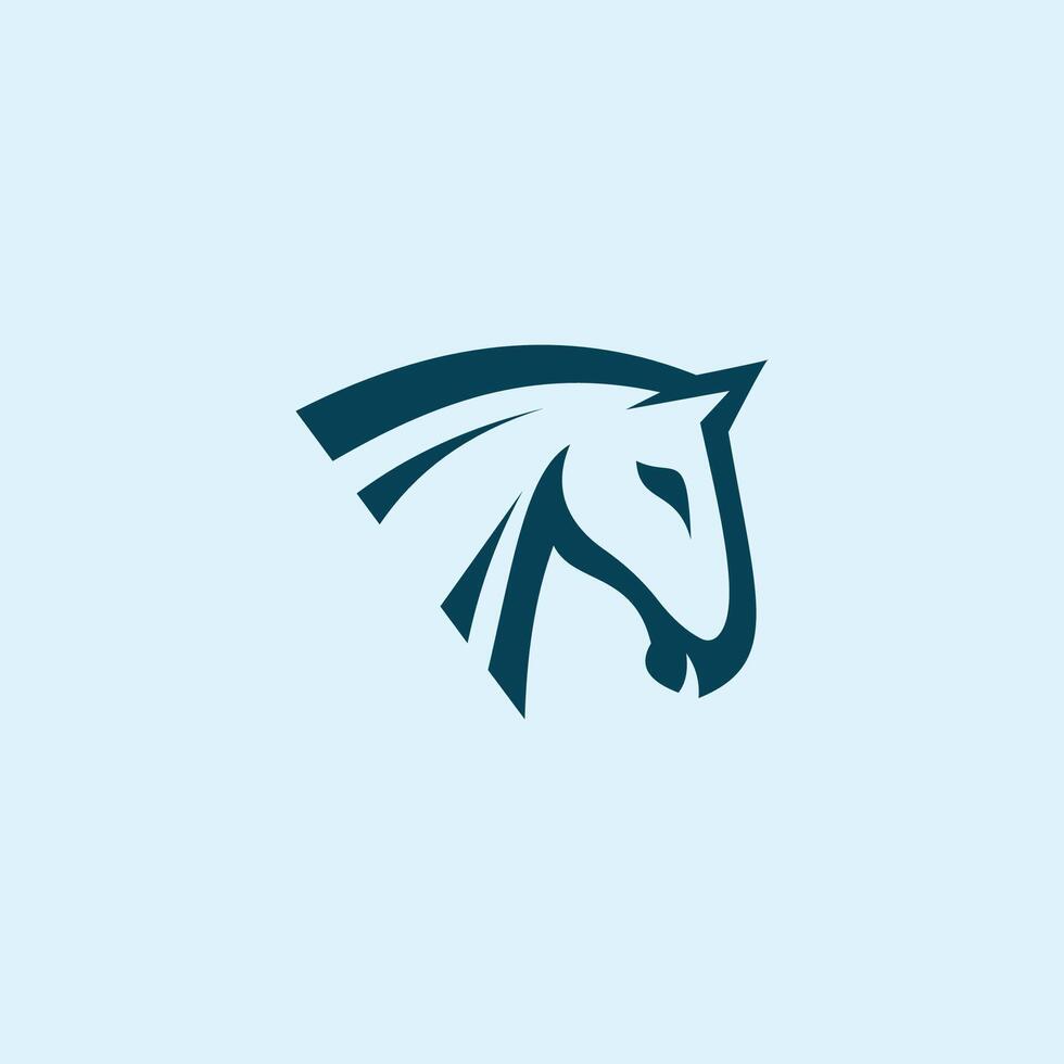 dier paard logo vector ontwerp sjabloon