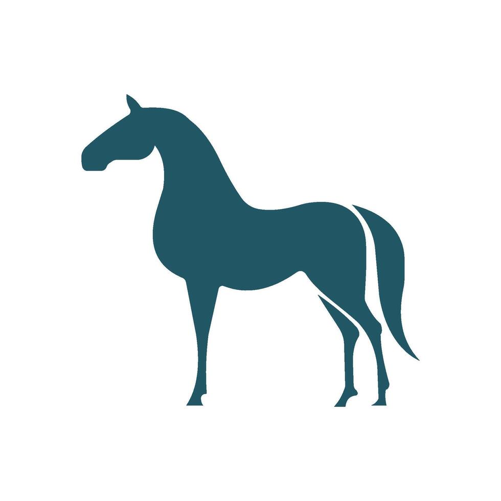 dier paard logo vector ontwerp sjabloon