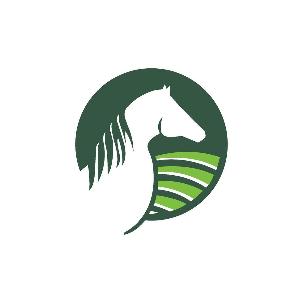 dier paard logo vector ontwerp sjabloon