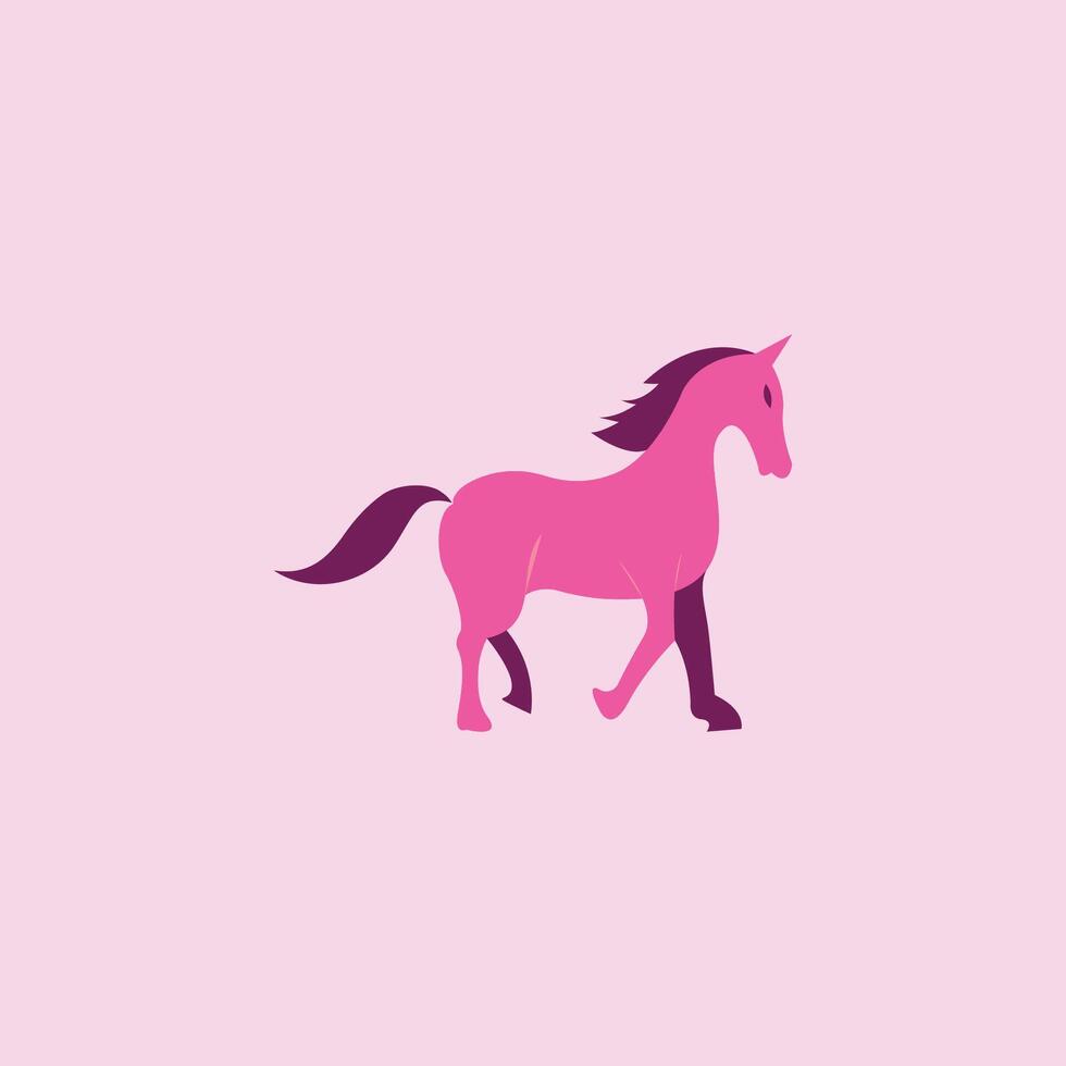 dier paard logo vector ontwerp sjabloon