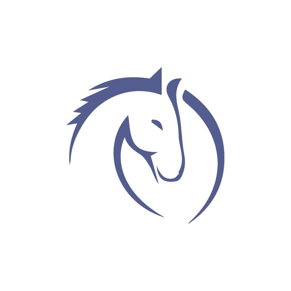 dier paard logo vector ontwerp sjabloon