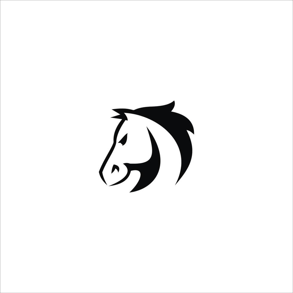 dier paard logo vector ontwerp sjabloon