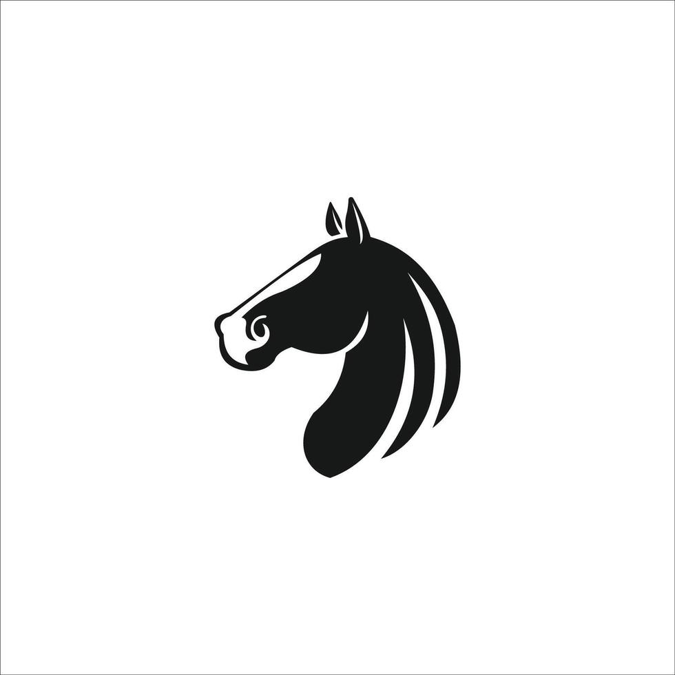 dier paard logo vector ontwerp sjabloon