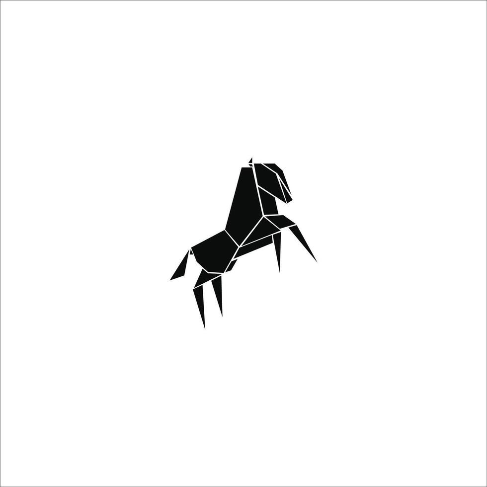 dier paard logo vector ontwerp sjabloon