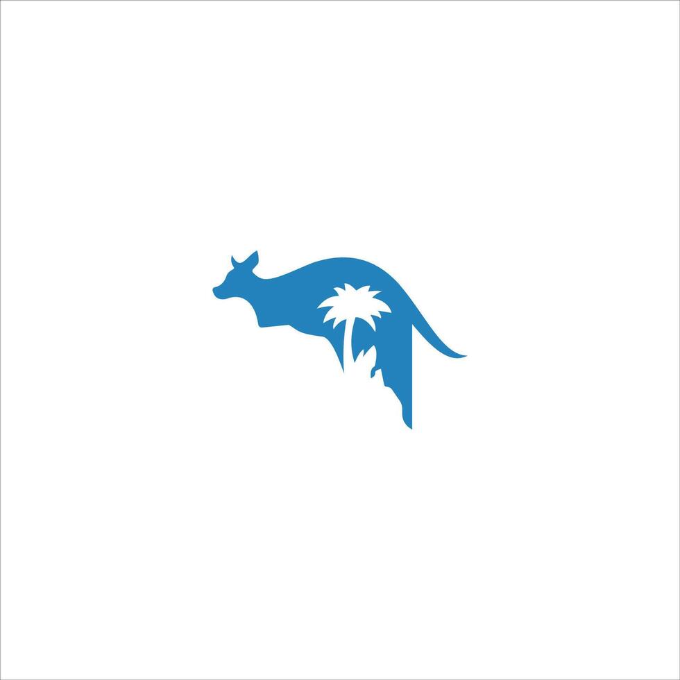 Kangoeroe logo ontwerpsjabloon vector