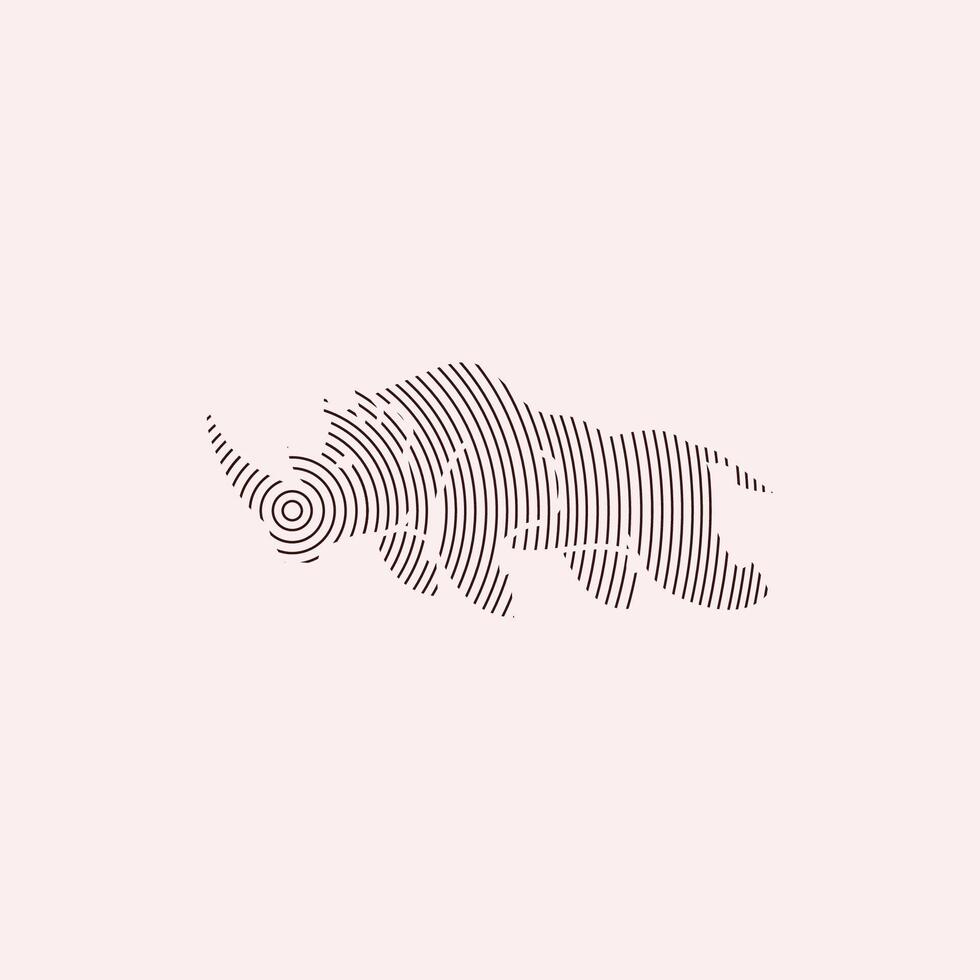 dier neushoorn logo ontwerp sjabloon vector