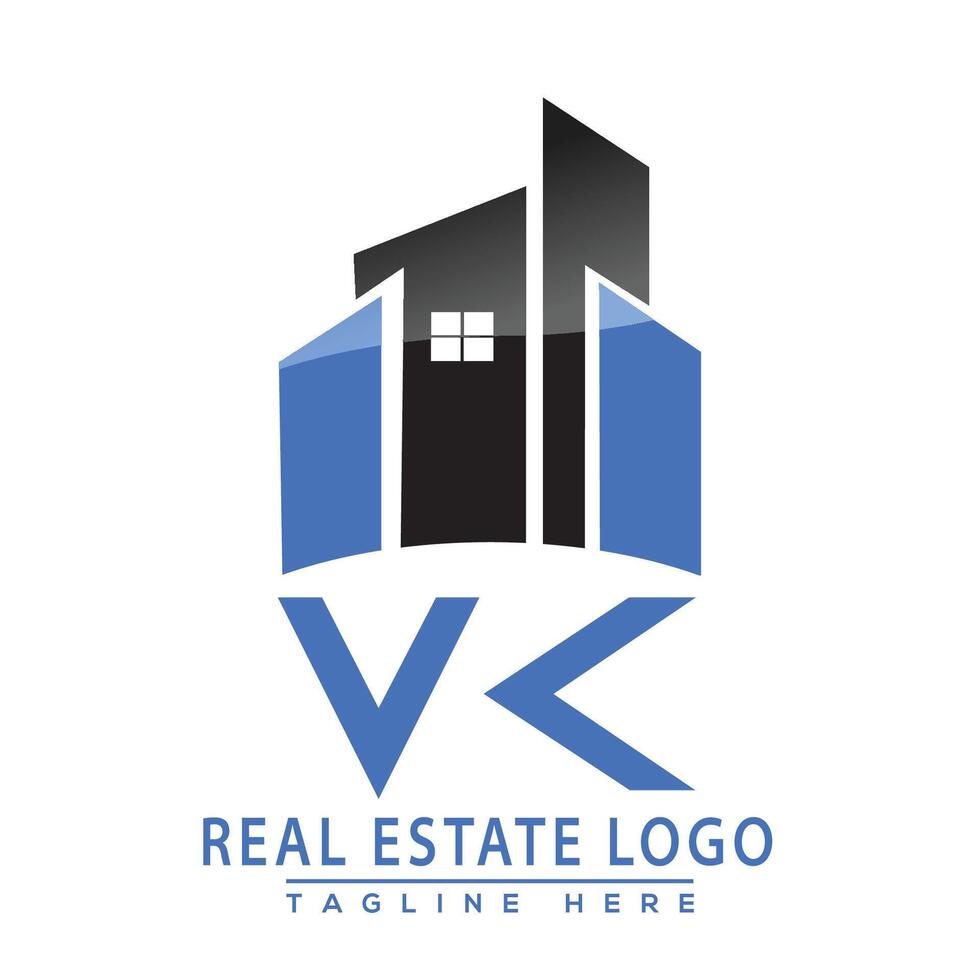 vk echt landgoed logo ontwerp huis logo voorraad vector. vector